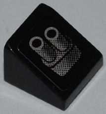 54200pb043L - Slope 30 1 x 1 x 2/3 with Twin Exhaust Pipe Pattern Model Left Side (Sticker) - Set 8301