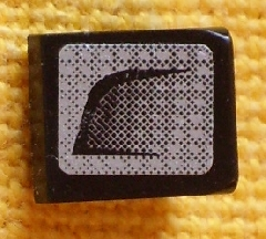 54200pb049R - Slope 30 1 x 1 x 2/3 with Black Air Intake Faded Pattern Model Right (Sticker) - Set 8132