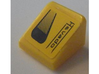 54200pb062L - Slope 30 1 x 1 x 2/3 with Air Inlet and 'Hevado' Pattern Model Left Side (Sticker) - Set 8154