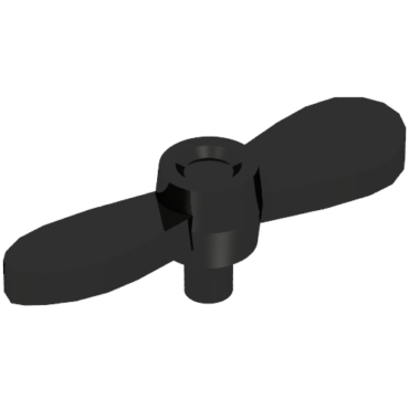 54568 - Minifigure, Propeller 2 Blade Twisted Tiny with Small Pin