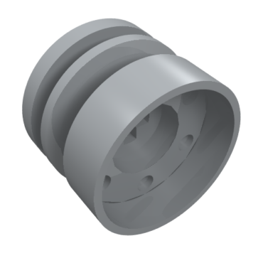 55982 - Wheel 18mm D. x 14mm with Axle Hole, Fake Bolts and Shallow Spokes