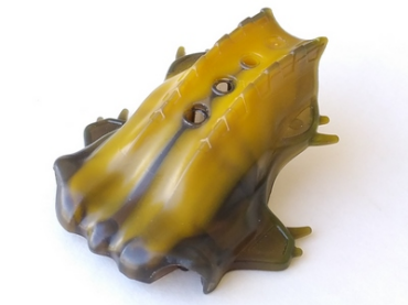 57548pb01 - Bionicle Head, Barraki Carapar with Marbled Trans-Brown Pattern