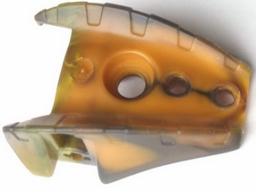 57557pb01 - Bionicle Barraki Carapar Thigh and Shoulder Cover with Marbled Trans-Brown Pattern