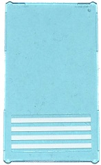 57895pb006 - Glass for Window 1 x 4 x 6 with 4 White Stripes Pattern (Sticker) - Sets 7498 / 7744 / 60047 / 60130