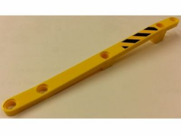 59807pb01R - Crane Harbor Derrick 16 with Double Attachment with Black and Yellow Danger Stripes Pattern Modell Right Side (Sticker) - Set 7685