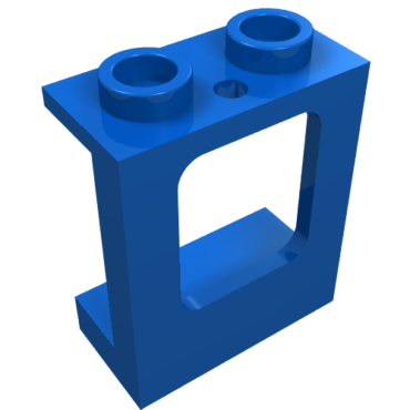 60032 - Window 1 x 2 x 2 Plane, Single Hole Top and Bottom for Glass