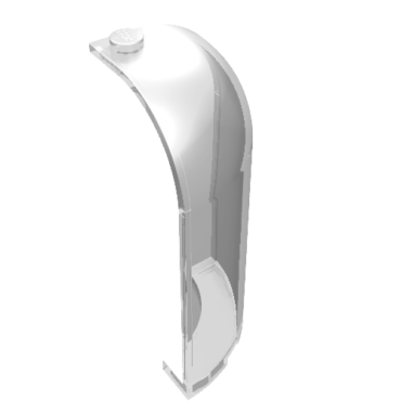 6059 - Panel 3 x 3 x 6 Corner Convex with Curved Top