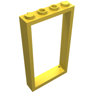 60596 - Door, Frame 1 x 4 x 6 with 2 Holes on Top and Bottom