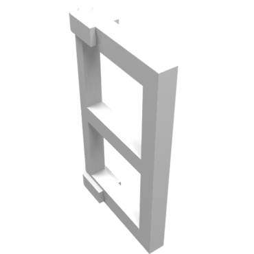60608 - Pane for Window 1 x 2 x 3 with Thick Corner Tabs