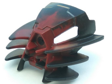 60906pb01 - Bionicle Mask Radiak with Marbled Black Pattern