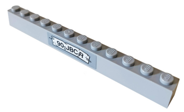6112pb017 - Brick 1 x 12 with '90-JBCR' Pattern (Sticker) - Set 76078