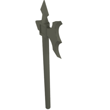 6123 - Minifigure, Weapon Axe, Halberd Elaborate