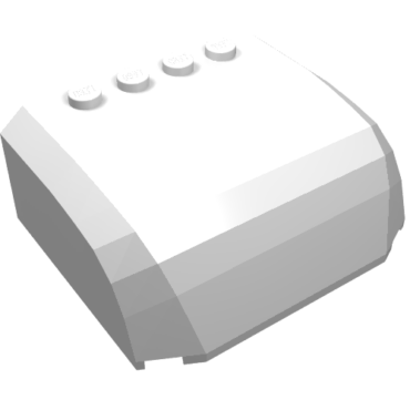 61484 - Windscreen 5 x 6 x 2 Curved Top Canopy with 4 Studs