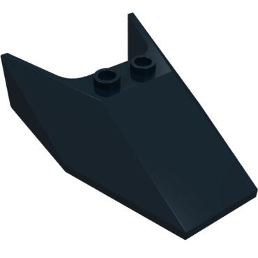 6152a - Windscreen 6 x 4 x 1 1/3 with Bottom Tabs and Hollow Studs