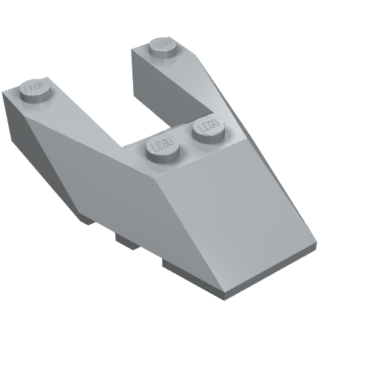 6153b - Wedge 6 x 4 Cutout with Stud Notches