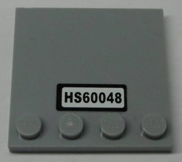 6179pb171 - Tile, Modified 4 x 4 with Studs on Edge with 'HS60048' Pattern (Sticker) - Set 60048