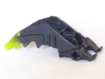 61804pb01 - Bionicle Foot Mistika Clawed with Axle with Marbled Lime Pattern