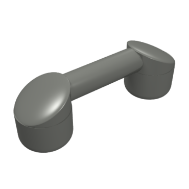 6190 - Bar 1 x 3 with 2 Stud Receptacles (Radio Handle / Telephone Handset)