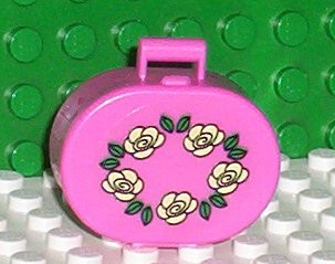 6203pb01 - Scala Utensil Oval Case with Garland of Roses Pattern (Sticker) - Set 5805