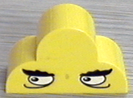 6216pb02 - Slope, Curved 4 x 2 x 2 Triple with Eyes Monster Pattern