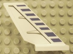 6239pb020R - Tail Shuttle with Blue Stripes and Black Contour Pattern on Right Side (Sticker) - Set 7700