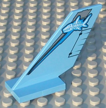 6239px2 - Tail Shuttle with Shark Skeleton Pattern
