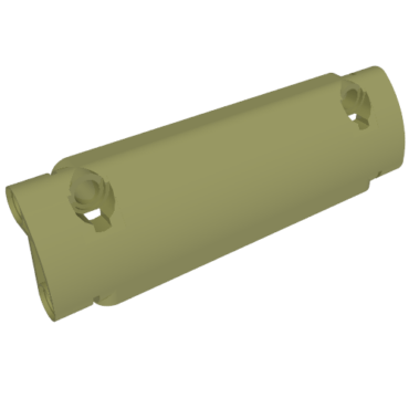 62531 - Technic, Panel Curved 11 x 3 with 2 Pin Holes through Panel Surface