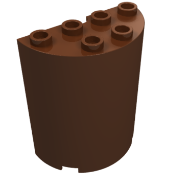 6259 - Cylinder Half 2 x 4 x 4