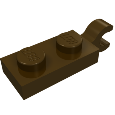63868 - Plate, Modified 1 x 2 with Clip on End (Horizontal Grip)