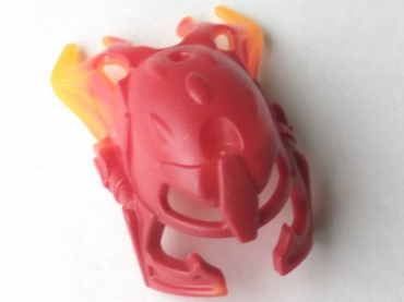 64259pb01 - Bionicle Mask Malum with Marbled Trans-Orange Pattern