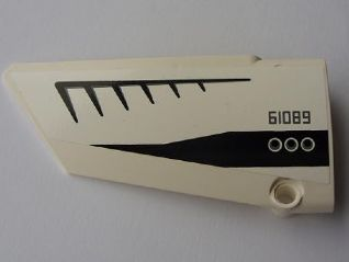 64392pb002 - Technic, Panel Fairing #17 Large Smooth, Side A with Black '68019' ('61089') and Three Circles Wing Pattern (Sticker) - Set 5983