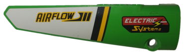 64681pb035 - Technic, Panel Fairing # 5 Long Smooth, Side A with 'AIRFLOW' and 'ELECTRIC Systems' Pattern (Sticker) - Set 42039