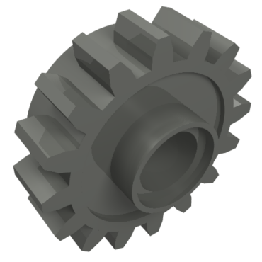 6542b - Technic, Gear 16 Tooth with Clutch, Smooth