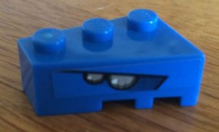 6565pb15 - Wedge 3 x 2 Left with Headlights Pattern (Sticker) - Set 8163