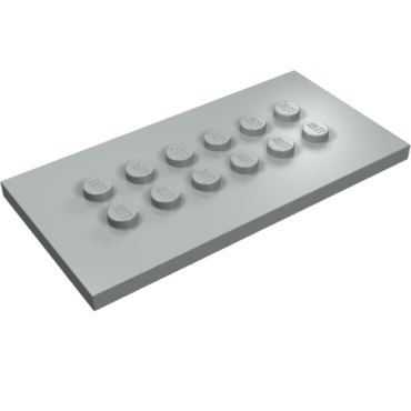 6576 - Plate, Modified 4 x 8 with Studs in Center