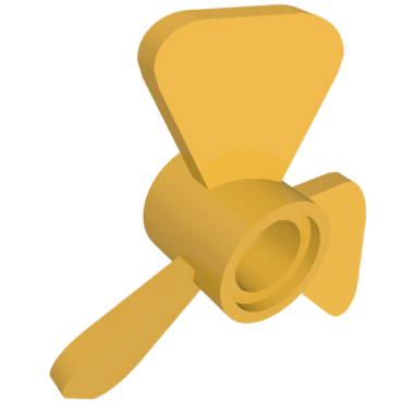 65768 - Propeller 3 Blade 3 Diameter with Pin Hole