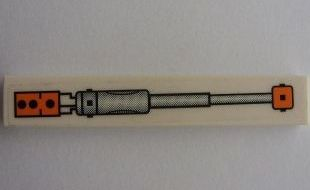 6636pb035 - Tile 1 x 6 with Pneumatic Arm Pattern (Sticker) - Set 7693