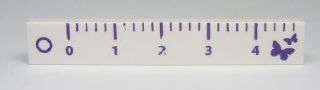 6636pb043 - Tile 1 x 6 with Ruler Pattern