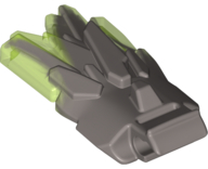 66960pb03 - Energy Burst with Wide Clip and Marbled Trans-Bright Green Pattern