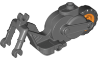 69869c02 - Flywheel Stuntz Riding Cycle with Orange Rear Wheel and Black Tire