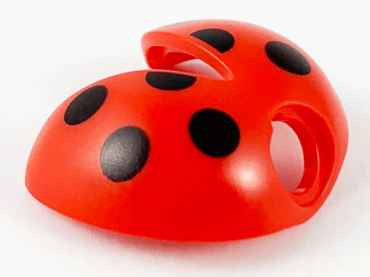 69948pb01 - Minifigure Wings Ladybug with Black Spots Pattern