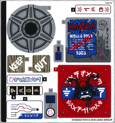 70640stk01 - Sticker Sheet for Set 70640 - (37252/6217073)