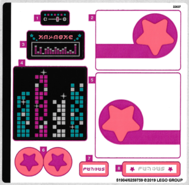 70828stk01 - Sticker Sheet for Set 70828 - (51904/6259759)
