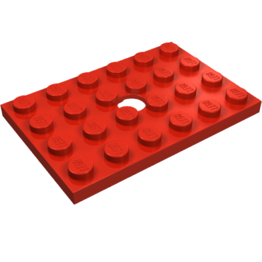 709 - Plate, Modified 4 x 6 with Hole