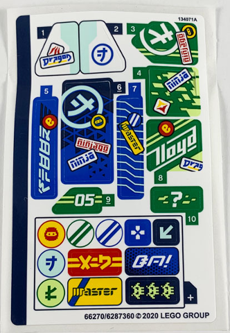 71709stk01 - Sticker Sheet for Set 71709 - (66270/6287360)