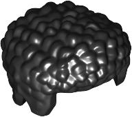 7195 - Minifigure, Hair Male, Coiled with Raised Front