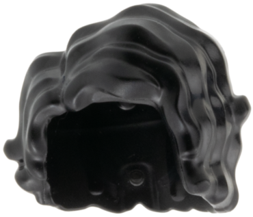 7312 - Minifigure, Hair Mid-Length Tousled, Wavy and Parted on Right