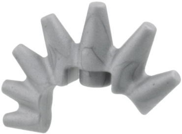 7313 - Minifigure, Hair Mohawk Conical Spikes - Flexible Rubber