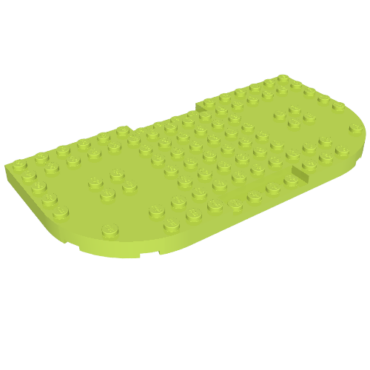 74166 - Brick, Modified 8 x 16 x 2/3 with 1 x 4 Indentations and 2 Rounded Corners