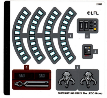 75319stk01a - Sticker Sheet for Set 75319 - International Version - (80032/6361049)